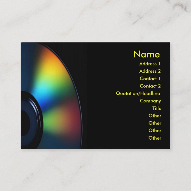 Visite Carte de profil CD (Devant)
