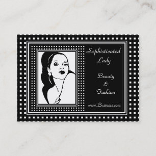 Visite Carte de profil Dame Sophistiquée Beauté Mode 2