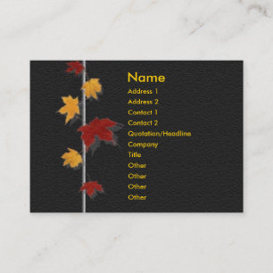 Visite Carte de profil d'automne