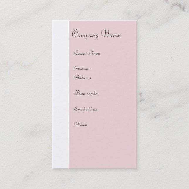 Visite Carte de profil de ballet - Deux côtés (Devant)