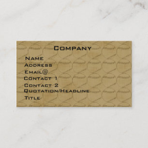 Visite Carte de profil de base-ball