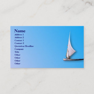 Visite Carte de profil de bateau