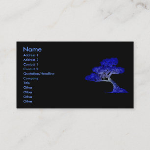 Visite Carte de profil de bonsaïs