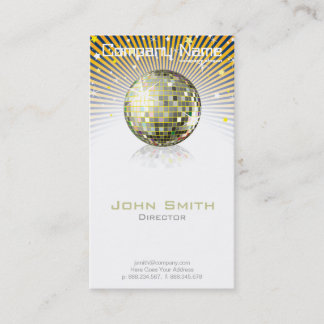 Visite Carte de profil de boule de disco