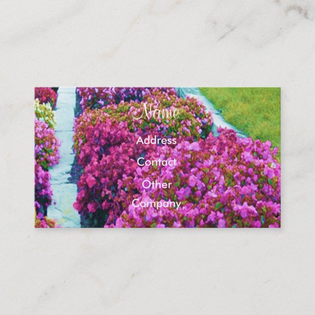Visite Carte de profil de concepteur de paysage - (Devant)