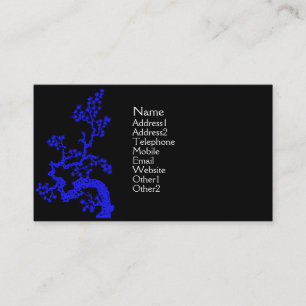 Visite Carte de profil de conception de Chinois - bleu
