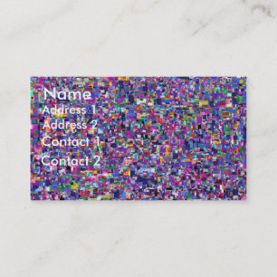 Visite Carte de profil de confettis