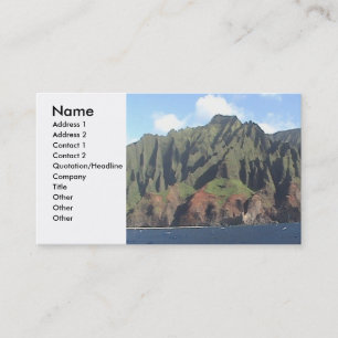 Visite Carte de profil de côte de Napali