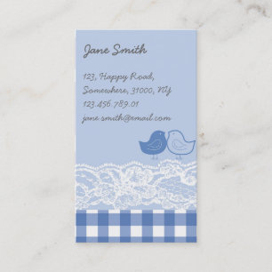 Visite Carte de profil de dentelle de la dentelle du livr