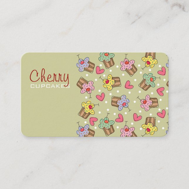 Visite Carte de profil de dessert de boulangerie de (Devant)
