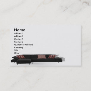 Visite Carte de profil de divan