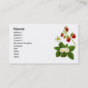 Visite Carte de profil de fraisiers communs