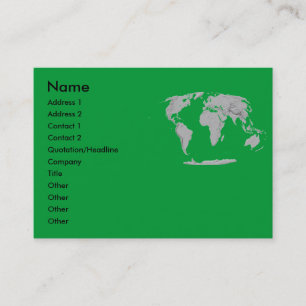 Visite Carte de profil de globe