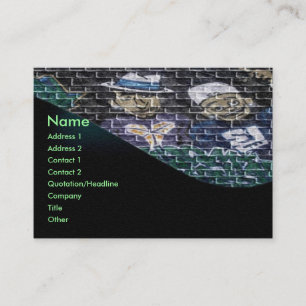 Visite Carte de profil de graffiti