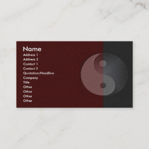 Visite Carte de profil de grès de Yin Yang