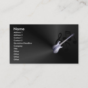 Visite Carte de profil de guitare