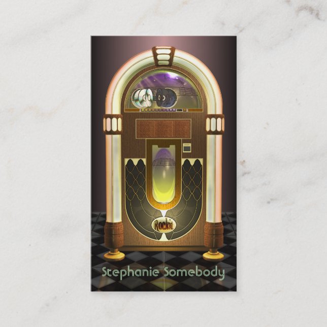 Visite Carte de profil de juke-box (Devant)