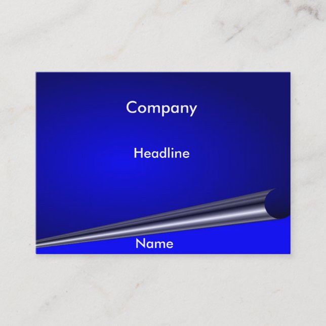 Visite Carte de profil de la page Courbe bleue (Devant)