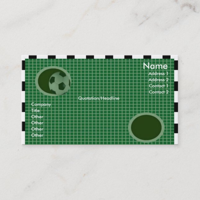 Visite Carte de profil de mur d'objectif (Devant)