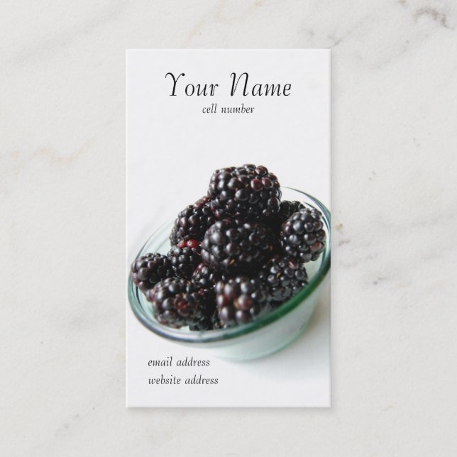 Visite Carte de profil de mûres (Devant)