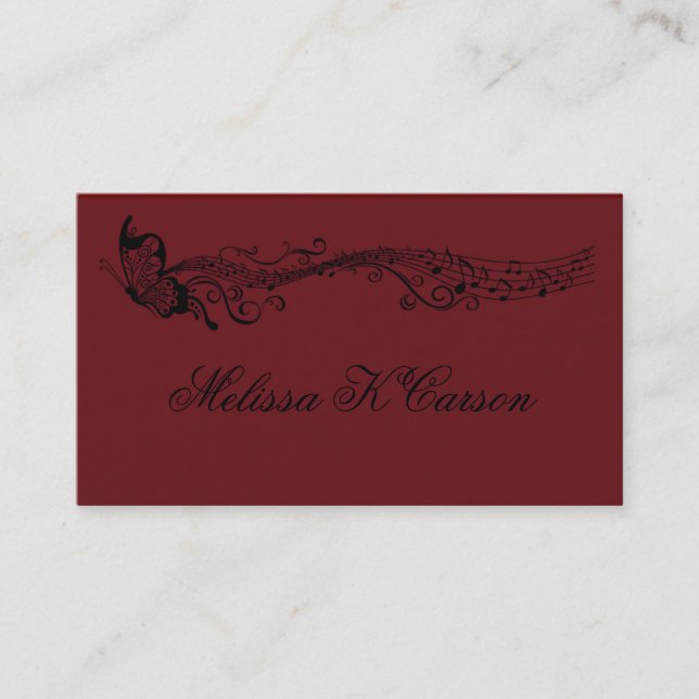 Visite Carte de profil de musique (Devant)