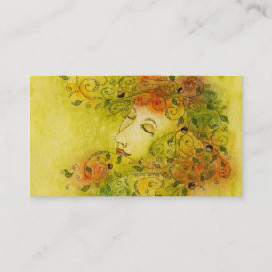 Visite Carte de profil de nymphe d'automne