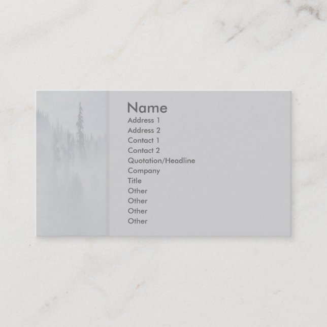 Visite Carte de profil de paix (Devant)