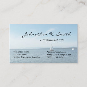 Visite Carte de profil de plage, mer et bateau.