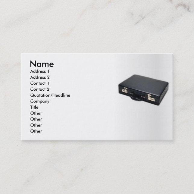 Visite Carte de profil de porte-documents (Devant)