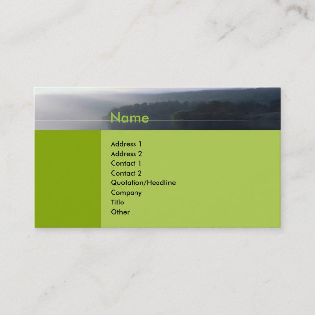 Visite Carte de profil de zen (Devant)