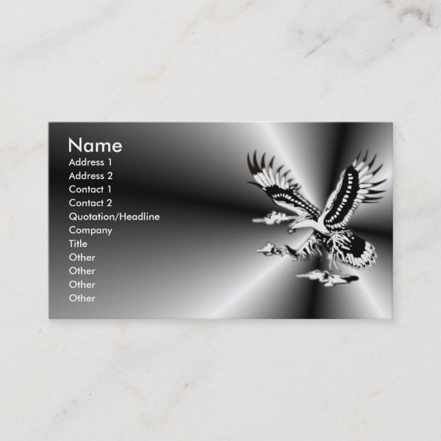 Visite Carte de profil d'Eagle (Devant)