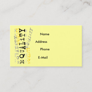 Visite Carte de profil d'égalité