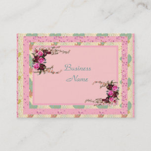 Visite Carte de profil d'entreprise Art floral vintage
