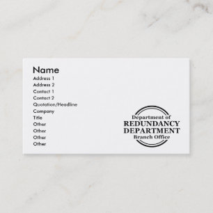 Visite Carte de profil d'entreprise du département de red