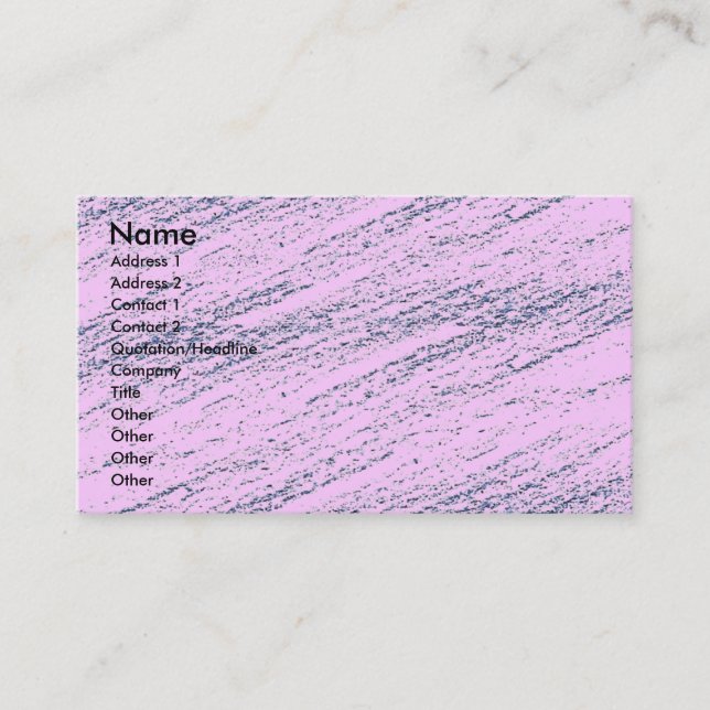 Visite Carte de profil d'entreprise en marbre rose (Devant)