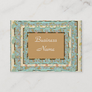 Visite Carte de profil d'entreprise Vintage Bleu Brun