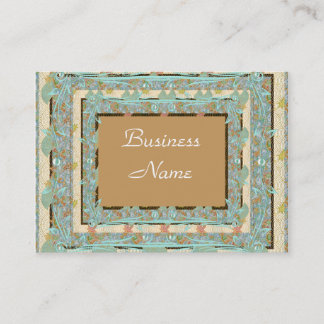 Visite Carte de profil d'entreprise Vintage Bleu Brun