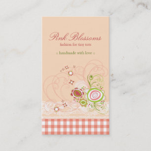 Visite Carte de profil des Blossoms de Pink Whimsical et