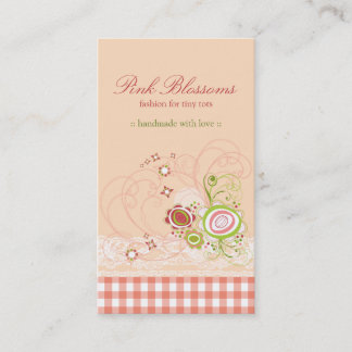 Visite Carte de profil des Blossoms de Pink Whimsical et 