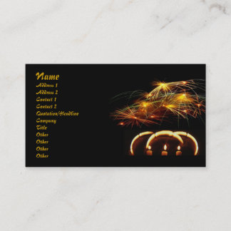 Visite Carte de profil des lumières magiques