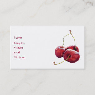 Visite Carte de profil des trois cerises