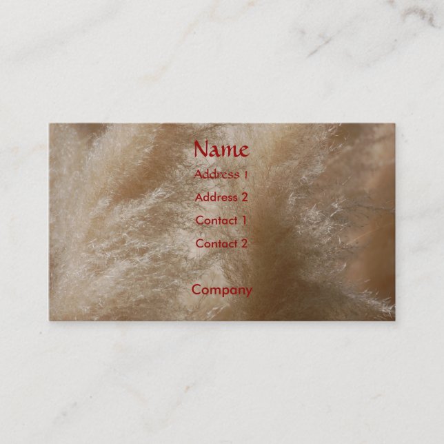 Visite Carte de profil d'herbe sauvage (Devant)