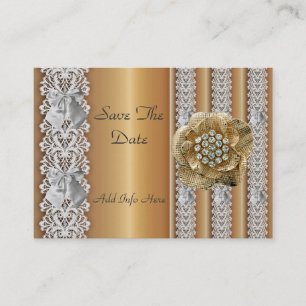 Visite Carte de profil Enregistrer la date Mariage Lace O
