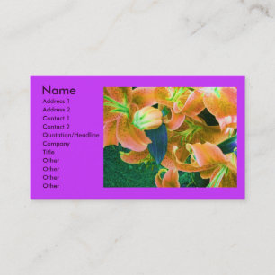 Visite Carte de profil "fleuriste"