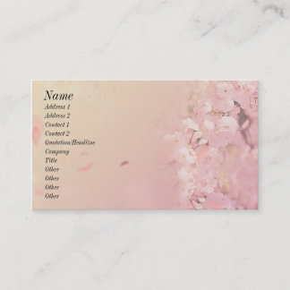 Visite Carte de profil Fleurs douces