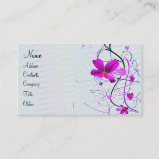 Visite Carte de profil floral