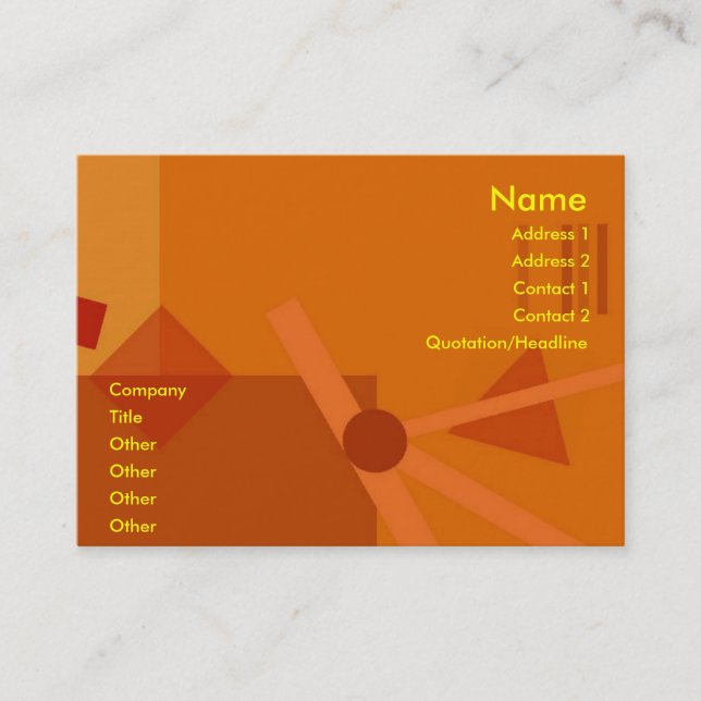 Visite Carte de profil GeoMe (Devant)