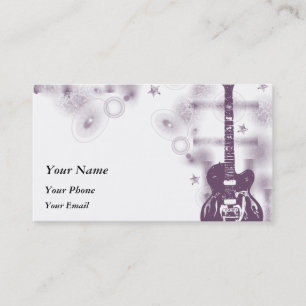 Visite Carte de profil graphique guitare Pur