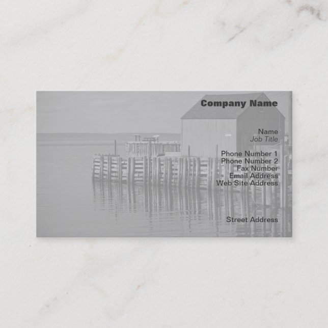 Visite Carte de profil Hall's Harbour Dock (Devant)