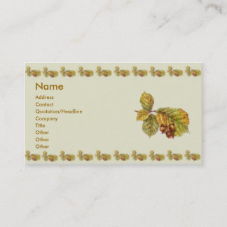 Visite Carte de profil horaire d'automne